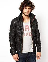 Enlarge Superdry Leather Jacket Leather Jacket Jackets Biker Wear