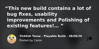 Ticklish Tessa - Playable Build - 28/08/20 | Patreon