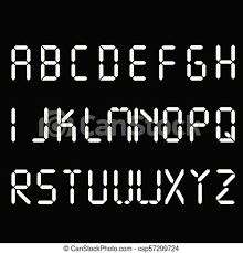 Font alarm clock font download free at fontsov.com, the largest collection of cool fonts for this font. Digital Font Alarm Clock Letters Numbers And Letters Set For A Digital Watch And Other Electronic Devices Vector Alphabet Canstock