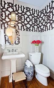 But thankfully, most wainscoting professionals aren't too stingy on the specifics. Free Download Small Bathroom Wainscoting And Wallpaper Dans La Maison Pinterest 474x768 For Your Desktop Mobile Tablet Explore 50 Wallpaper For Powder Bathrooms Vinyl Wallpaper For Bathrooms Home Depot