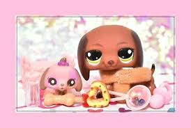 Authentic Littlest Pet Shop Lps 992 2626 Mommy Baby Cutest Dachshund Dog Ebay