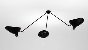 Built in samsung lm301b diodes, meanwell driver. 3 Arm Spider Ceiling Light By Serge Mouille Switch Modern