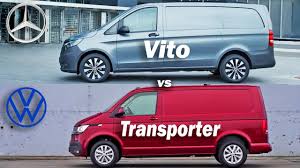 2020 Mercedes Vito Vs Volkswagen Transporter Vw Vs Mercedes Transporter Vs Vito Panel Van Youtube