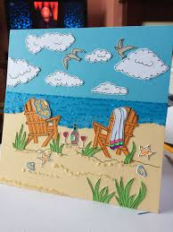 All opinions are my own, i use and share what i like. Beach Scene Card For Daughter In Law Scene Cards Homemade Cards Cards
