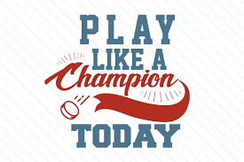 Download Play Like A Champion Today Hockey Svg Cut File By Creative Fabrica Crafts Creative Fabrica PSD Mockup Templates
