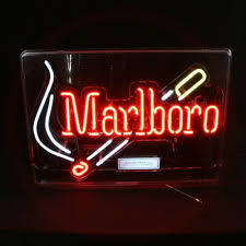 Marlboro Neon Lighted Sign Vintage Tobacco Advertising Neon Light Signs Neon Signs Marlboro Lights