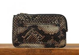 Leporte Monnaie Augustin Python Noir Les Porte Monnaie Paulmarius