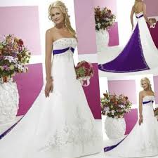 32 Beautiful White Wedding Dresses With Purple Accents Best Inspiration Short White Dress Wedding Purple Wedding Dress White Wedding Dresses