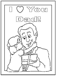 Father tree with his little tree sin. Father S Day Coloring Pages
