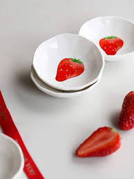 Check out our dinner plate strawberry selection for the very best in unique or custom, handmade pieces from our shops. Plates Ketchup Bbq Sauce Or Seasoning Kuki Strawberry Pack Of 6 Ceramic Sauce Snack Dishes Plates Serving Saucers Bowl For Sushi Appetizer Dinnerware Set Dipping Sauce Bowls Dishes Set For Soy Sauce Appetizer