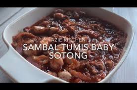 Sambals served with rice can also constitute a standalone meal, such as this spicy squid sambal. Resepi Sambal Tumis Sotong Kacang Resepimyresepi Boloit Com