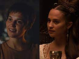 Even the mane and tail of his horse were green. Alicia Vikander On Playing Two Roles In The Green Knight