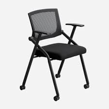 Office star progrid back folding chair with arms. Hosh Foldable Office Chair With Wheels Lazada Ph