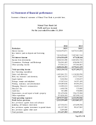 Example financial statements for the year ending 30 june 2014. Accounting Report On Mutual Trust Bank