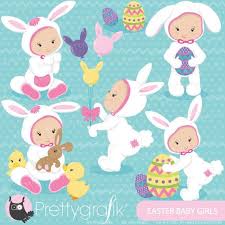 Above you can see samples of all the cute graphics in this set (not all color variations are shown), much reduced in size and quality. Buy 20 Get 10 Off Easter Babies Girl Clipart Commercial Use Etsy Baby Girl Clipart Baby Easter Easter Craft Projects