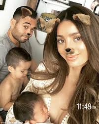 Sarah Stage poses in skinny jeans after giving birth