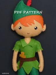 Pdf Sewing Pattern To Make A Felt Fairy And A Felt Peter Pan Felt Fairy Felt Dolls Peter Pan