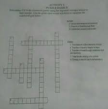 Reseal the term caulk comes from old norman french cauquer, and described the action of filling gaps with lime. Activity 2puzzle Dazzledirections Fill In The Crossword Puzzle Using The Important Concepts Related Brainly Ph