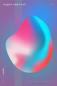 Experimental Gradient Poster 001 On Behance Graphic Design Posters Poster Design Geometric Poster