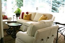 Ready Made Slipcovers For Sofas Slipcovers For Chairs Sunroom Furniture Slipcovered Sofa