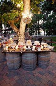 Pin By Brenda Scott On Wedding Wine Wedding Backyard Wedding Wedding Desserts