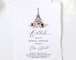 If you're looking for ideas, check out our wedding inspiration section. Paris Bridal Shower Etsy