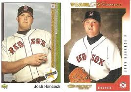 2 DIFFERENT BASEBALL CARD LOT OF JOSH HANCOCK 548
