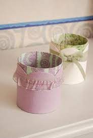 丸箱 ツールスタンドの作り方 その他 リメイク デコレーション アトリエ 小物 ラッピング 鉛筆立て カルトナージュ