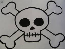 Pin Di Eleonora Picchio Su Cartamodelli Teschio Pirata Bandiera Pirata Disegno Teschio