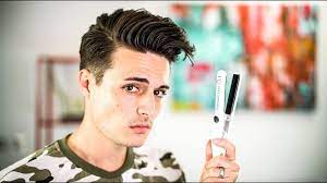 Larmhoi beard and hair straightening brush. How To Use A Hair Straightener The Right Way Mens Hair Tips 2017 Blumaan Youtube