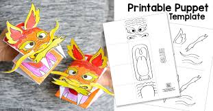 Add a matching curve line. Printable Chinese Dragon Puppet Easy Peasy And Fun