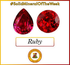 Solid Mineral Of The Week Ruby Mineral Development