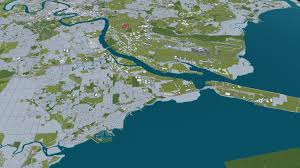 Brisbane City Australia 3d Model 50km Ad Australia City Brisbane Km In 2020 Brisbane City City City Model