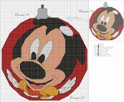 Disney christmas cross stitch modern pattern, set of 3, christmas miniatures, merry christmas pattern instant download pdf. Mickey Mouse And Friends Christmas Ornaments Free Pattern Vyshivka Krestom Piksi Vyshivka