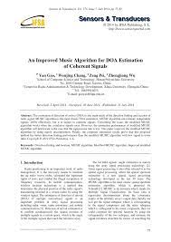 Foreign per diem rates in u.s. Pdf An Improved Music Algorithm For Doa Estimation Of Coherent Signals