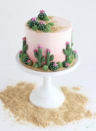 Cool cake layers in pans on wire. A Cactus Cake With Major Desert Vibes Sugar Sparrow