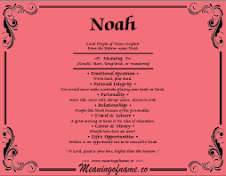 Meaning Of Name Noah Names With Meaning Names Tyler Meaning