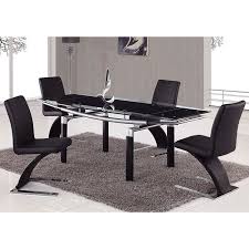 Save up to 40% off on select items. 88dt Black Glass Dining Room Set W Black Chairs Global Furniture Furniture Cart