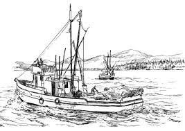 Kids will love drawing and coloring the boat coloring pages. Coloring Page Fishing Boat Free Printable Coloring Pages Img 8059