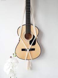 Back in those days, i spent my free time feverishly knotting hemp jewelry and accessories. Acoustic Guitar Stand Macrame Guitar Hanger Guitar Holder Wall Mount Boho Instrument Hanger Boho Guitar Gift Wall Hanger Cotton Guitar Hanger Macrame Guitar Hanger Guitar Holder