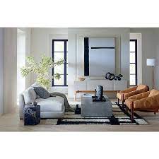 Black Ribbon Sculpture Reviews Cb2 Apartment Sofa Coffee Table Rectangle Leather Tufted Chair