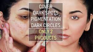Age or sun spots arise when melanin, the pigment in the skin that deepens with tanning dark spots take years to develop, and once in place must either be covered cosmetically or bleached. How I Cover Dark Circles Spots Pigmentation With Just 2 Products Everyday Makeup Youtube