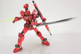 hgbf 1 144 gundam amazing red warrior customized build modeled by chikka amazing red gundam warrior