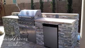 built in bbq arizona living landscape