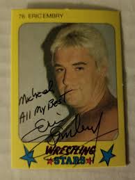 The Wrestling Insomniac: Signed Trading Cards: Baron Von Raschke, Ron  Simmons, Eric Embry