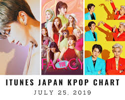 Itunes Japan Itunes Kpop Chart July 25th 2019 2019 07 25
