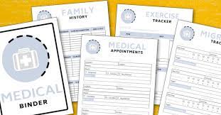 Have you made a family emergency binder? Free 4 Page Medical Binder Printable Savor Savvy