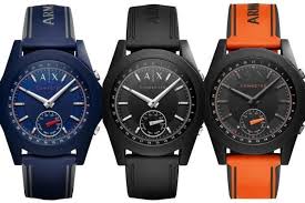 Look what arrived on our doorstep; Armani Exchange Hybrid Smartwatch Ax Connected Comes In Four Colors Costs 175 Smart Watch Armani Exchange Armani