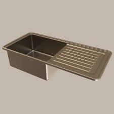 stainless steel kitchen sink 3d cgtrader