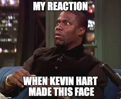 A clip from his conversation with cheadle, 56, went viral on thursday, august 12, as fans couldn't stop watching hart's unfiltered and awkward reaction to learning the guest's age. Kevin Hart Is Dazzled Imgflip